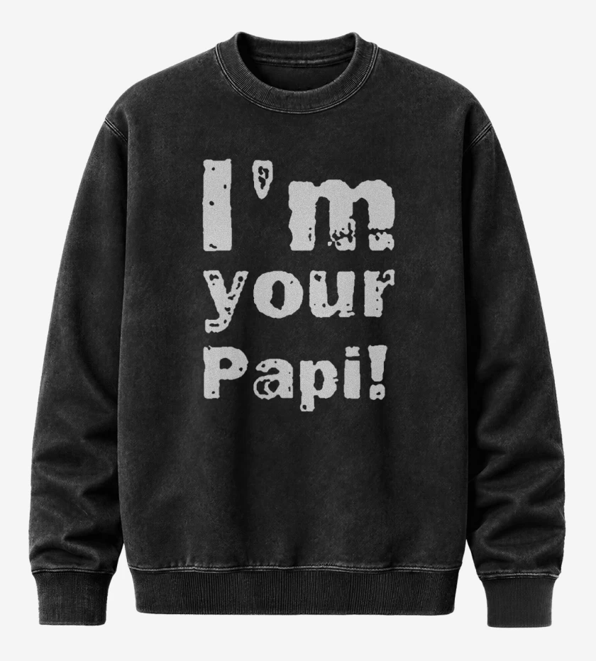 Poleron Polo Acid Wash Negro de Im your papi