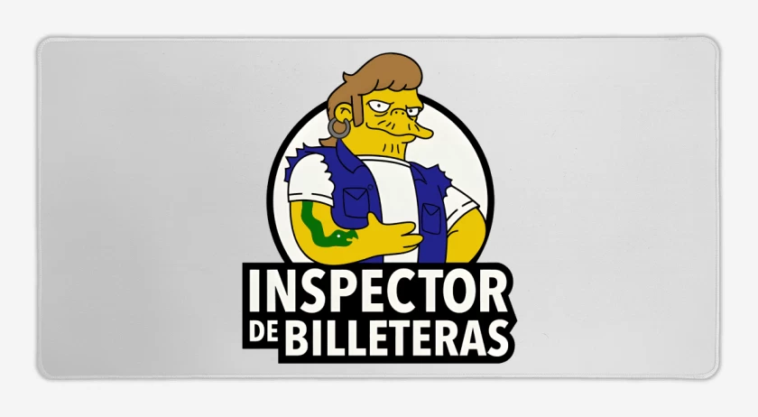 Mouse pad Gamer Blanco de Inspector de billeteras