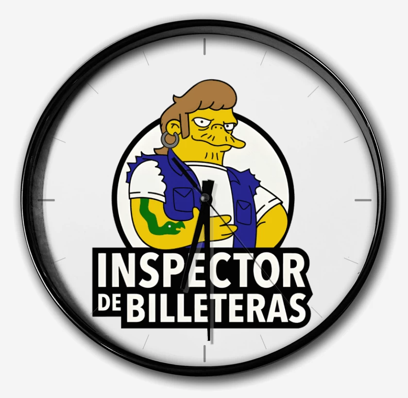 Reloj Blanco de Inspector de billeteras