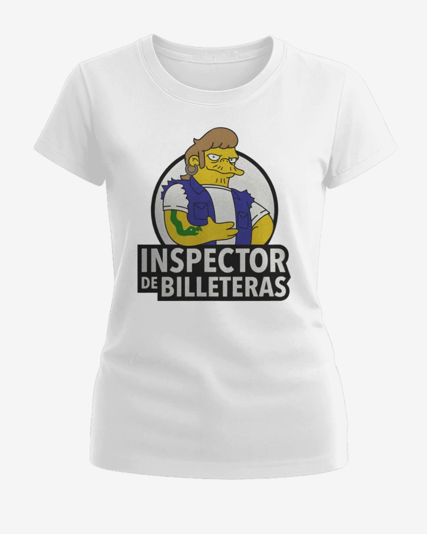 Polera de Mujer Blanco de Inspector de billeteras