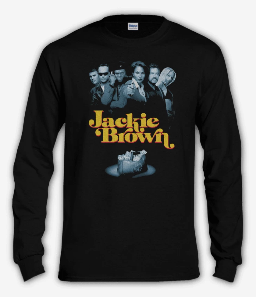Polera manga larga Negro de Jackie Brown