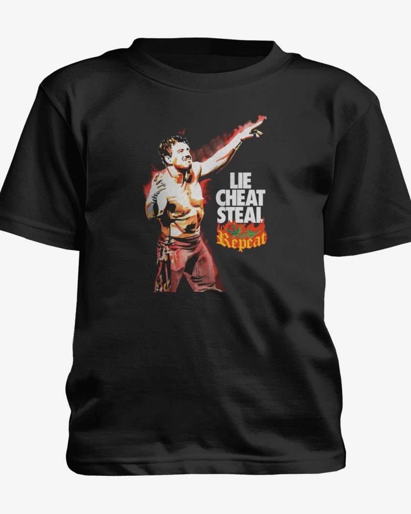 Polera de niño Negro de Lie Cheat Steal