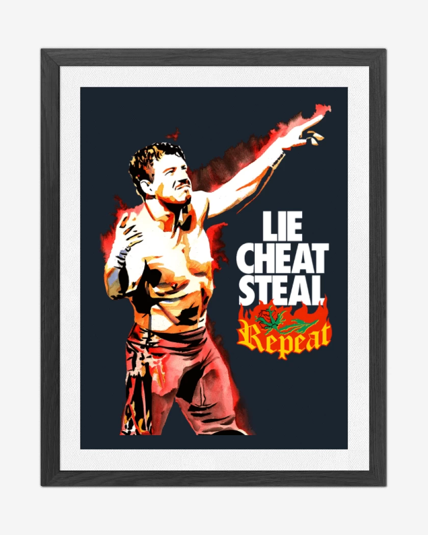 Cuadro decorativo Lie Cheat Steal