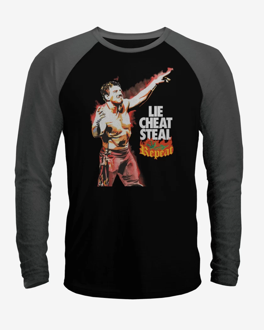 Polera Raglan Lie Cheat Steal