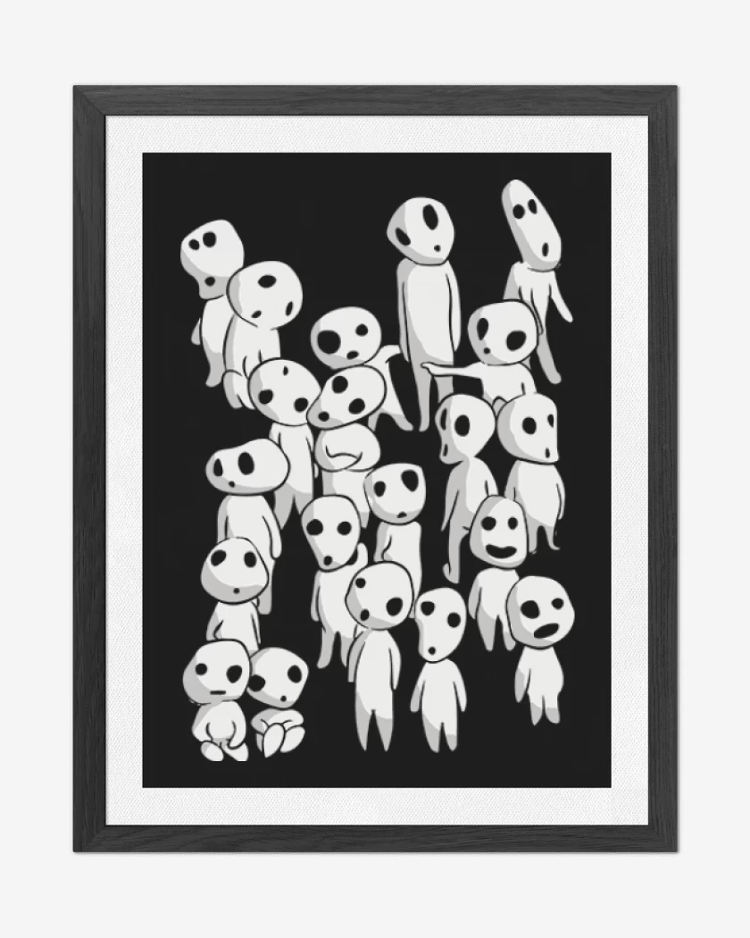 Cuadro decorativo Negro de Kodama
