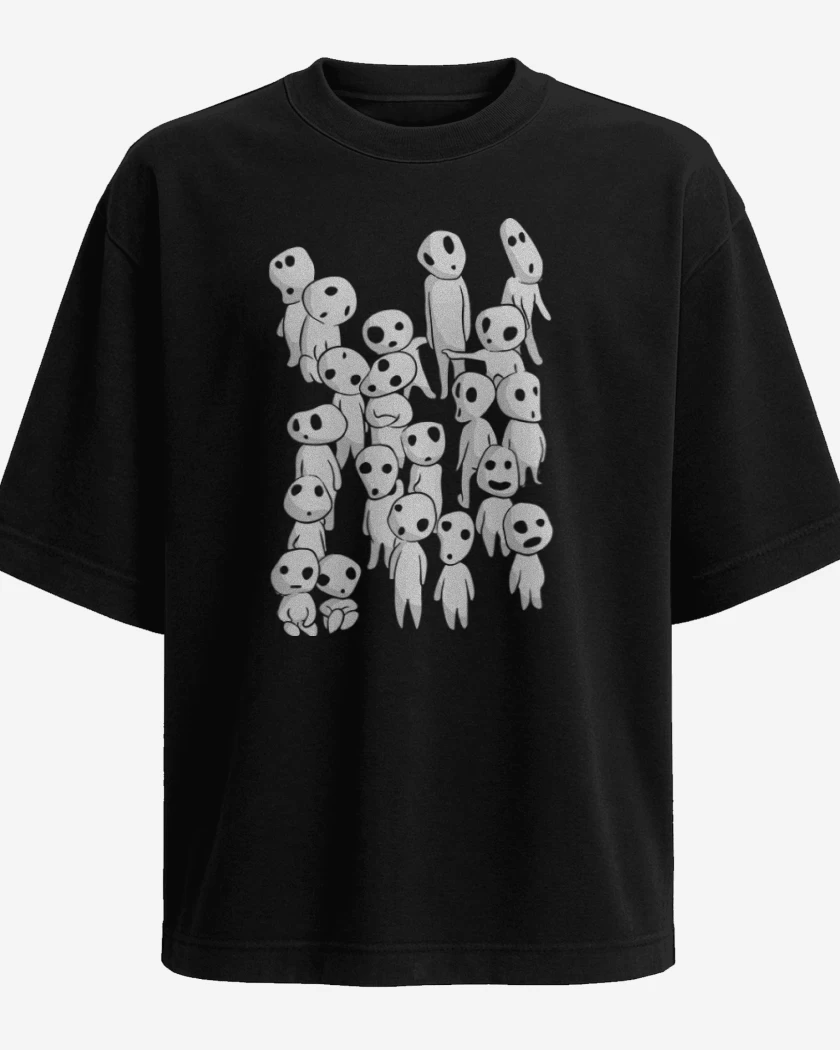 Polera Oversize Negro de Kodama