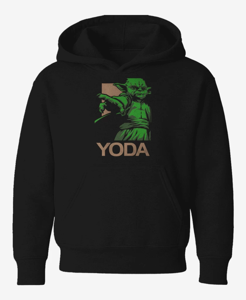 Poleron de niño Negro de Yoda el brigido
