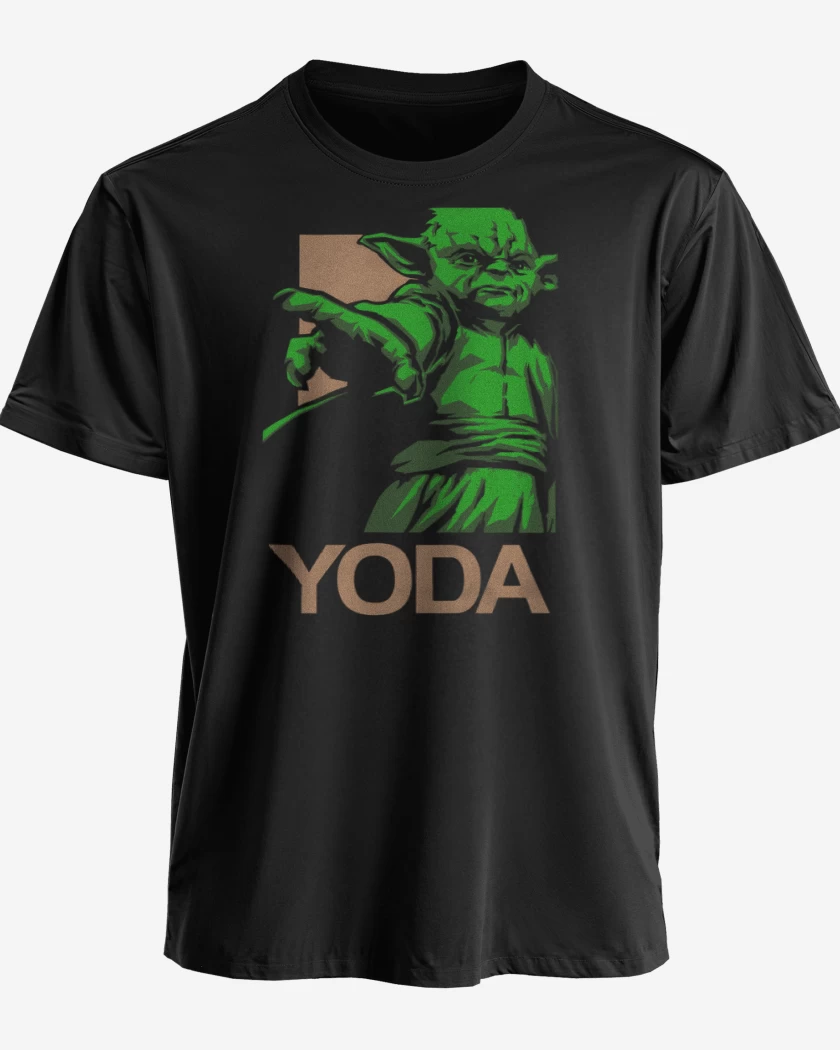 Polera premium Negro de Yoda el brigido