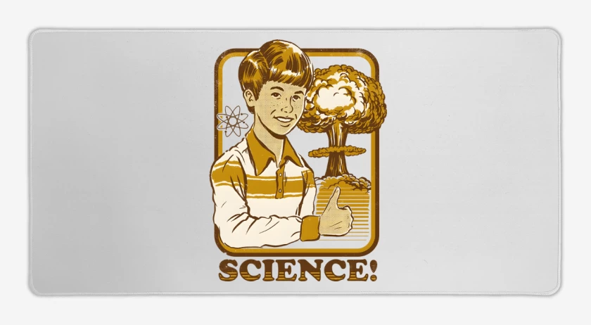 Mouse pad Gamer Blanco de Science