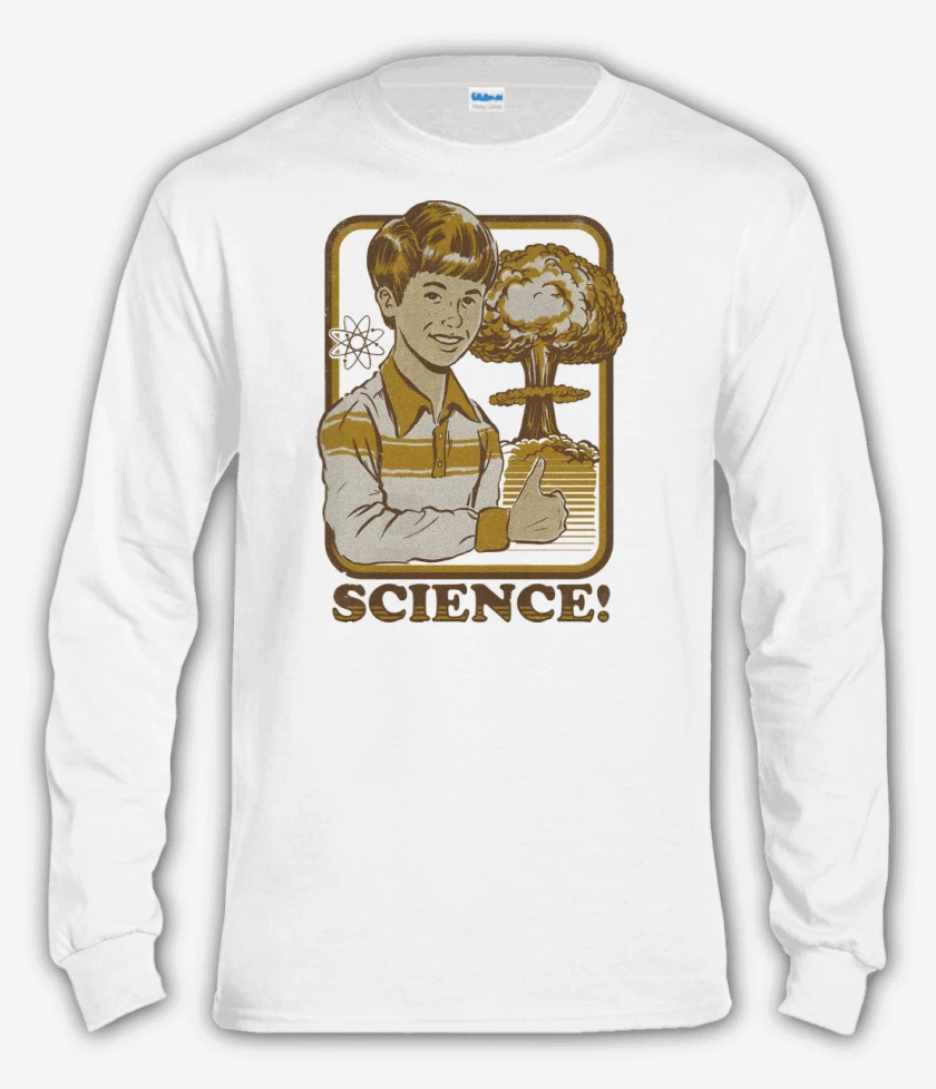 Polera manga larga Blanco de Science