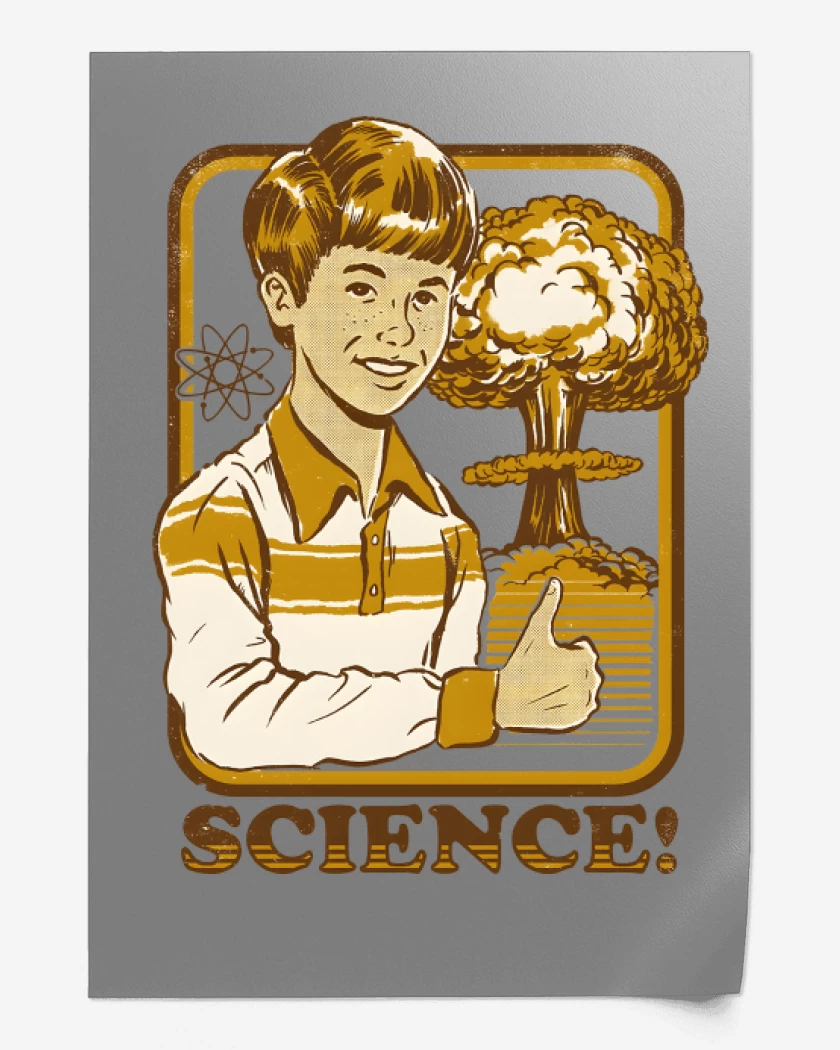 Print Gris Melange de Science