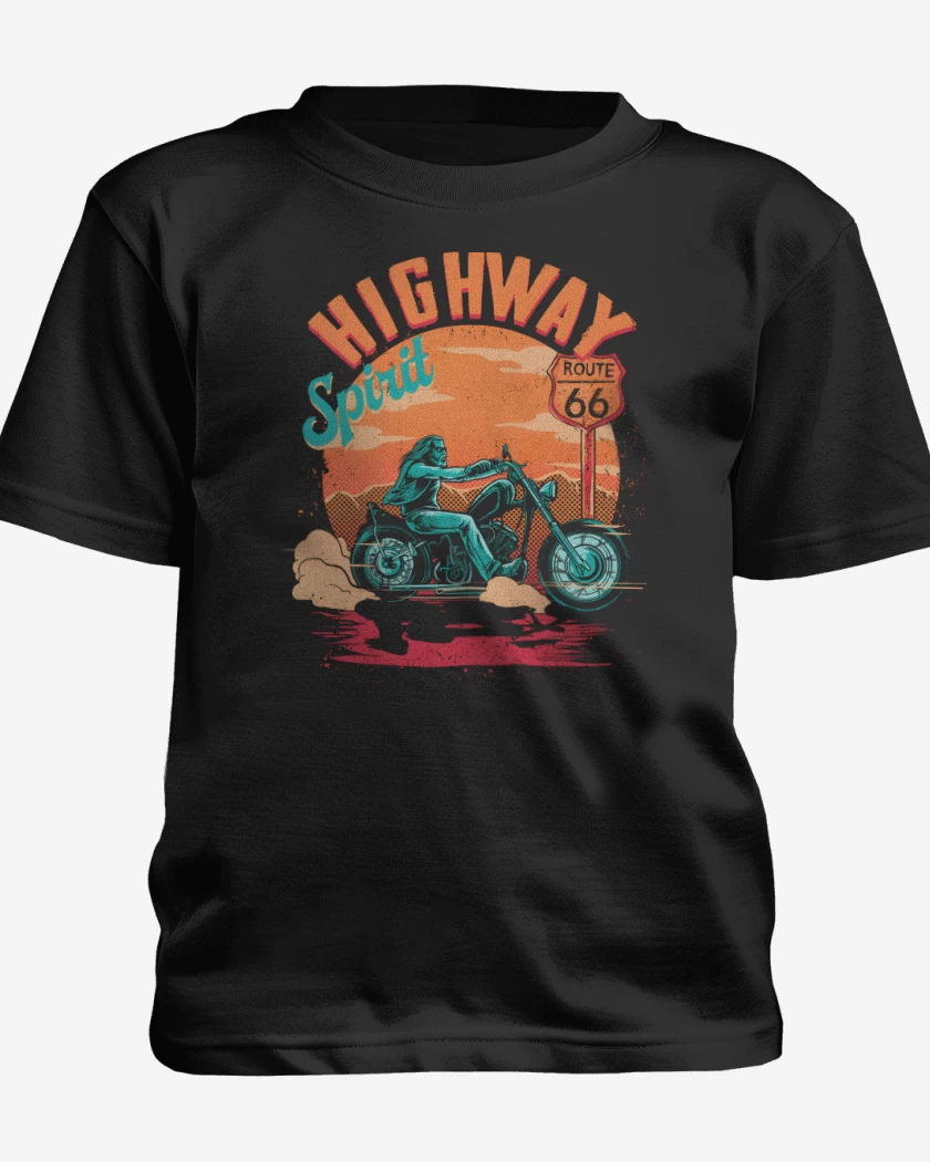 Polera de niño Negro de Highway Spirit