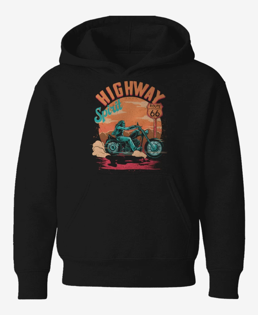 Poleron de niño Negro de Highway Spirit