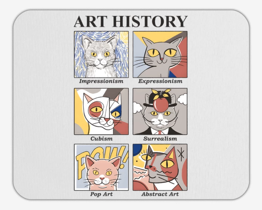 Mousepad Art Cats History