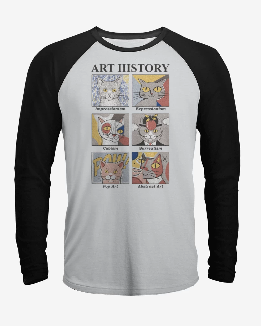 Polera Raglan Art Cats History