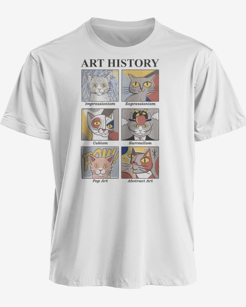 Polera premium Art Cats History
