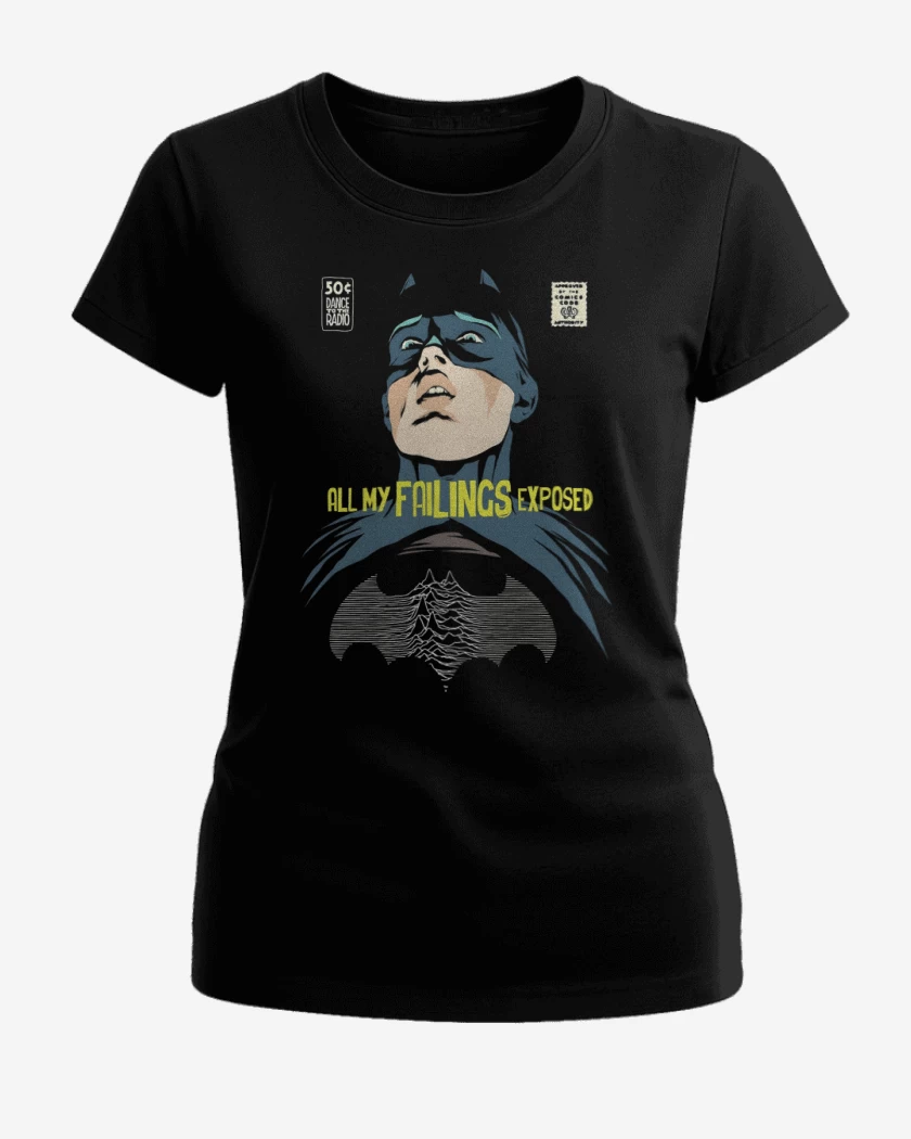 Polera de Mujer Negro de All My Failings Exposed