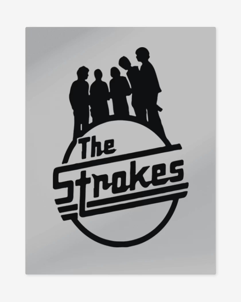 Print metalico Gris Melange de The Strokes