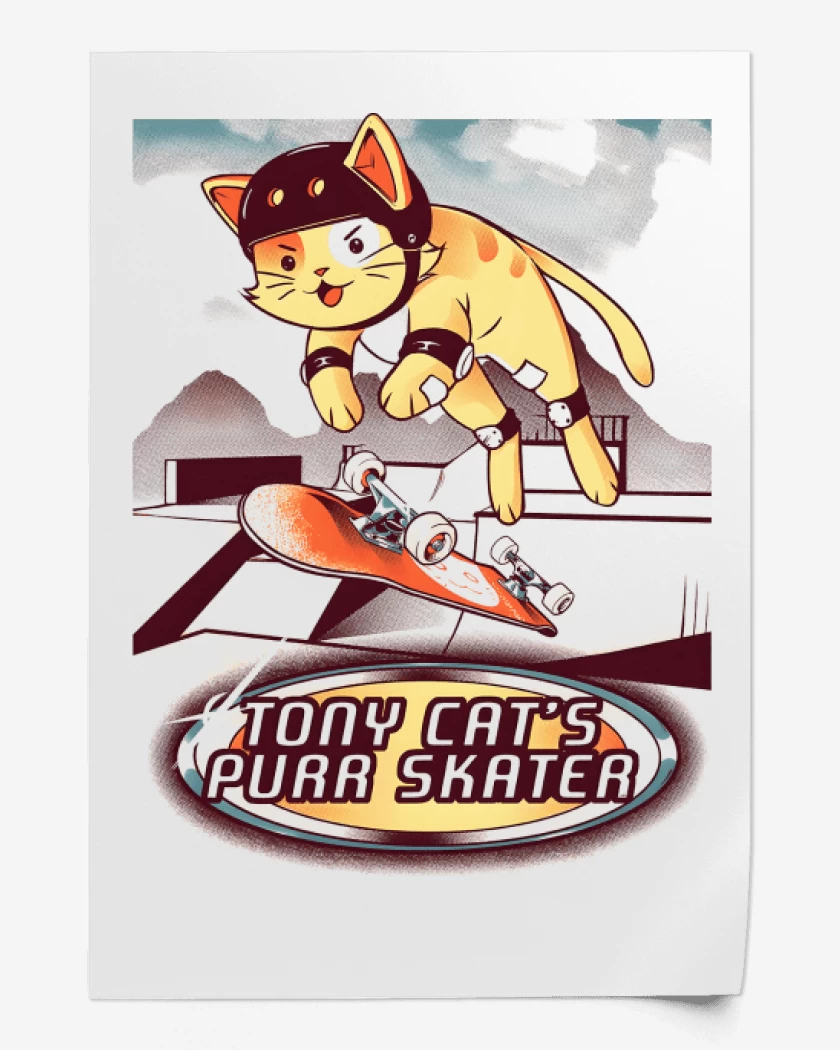 Print Purr Skater