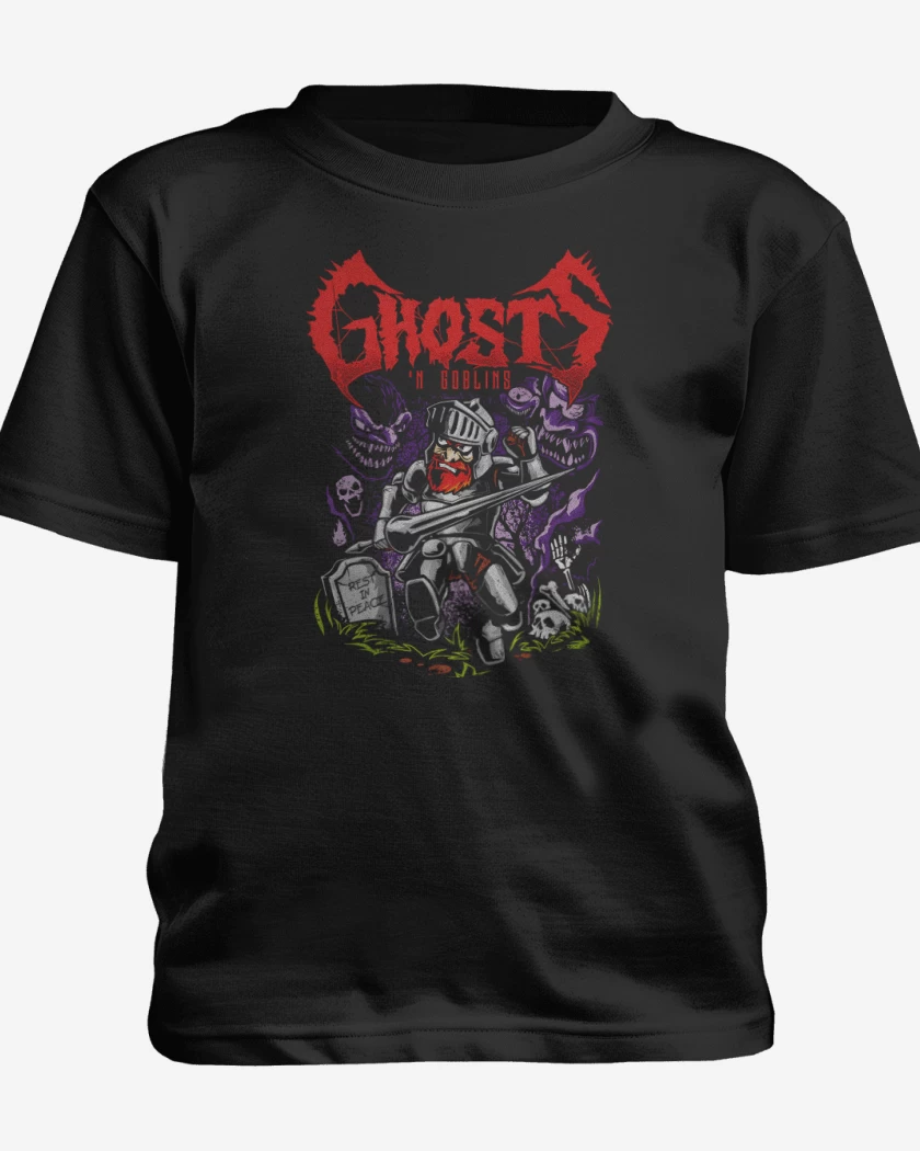 Polera de niño Negro de Ghosts n Goblins