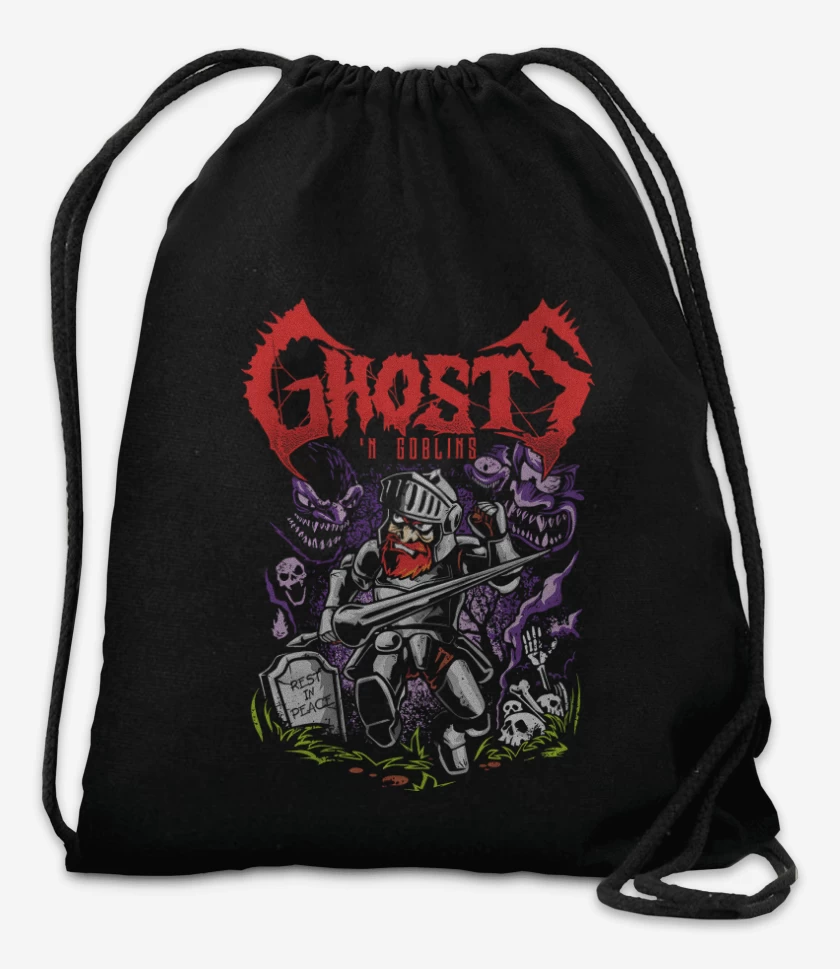 Mochila Negro de Ghosts n Goblins