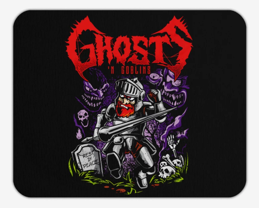 Mousepad Negro de Ghosts n Goblins