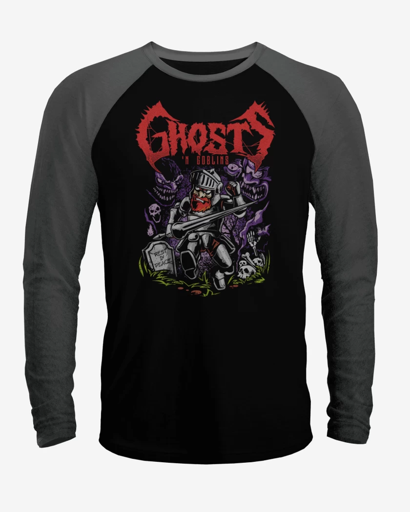 Polera Raglan Ghosts n Goblins