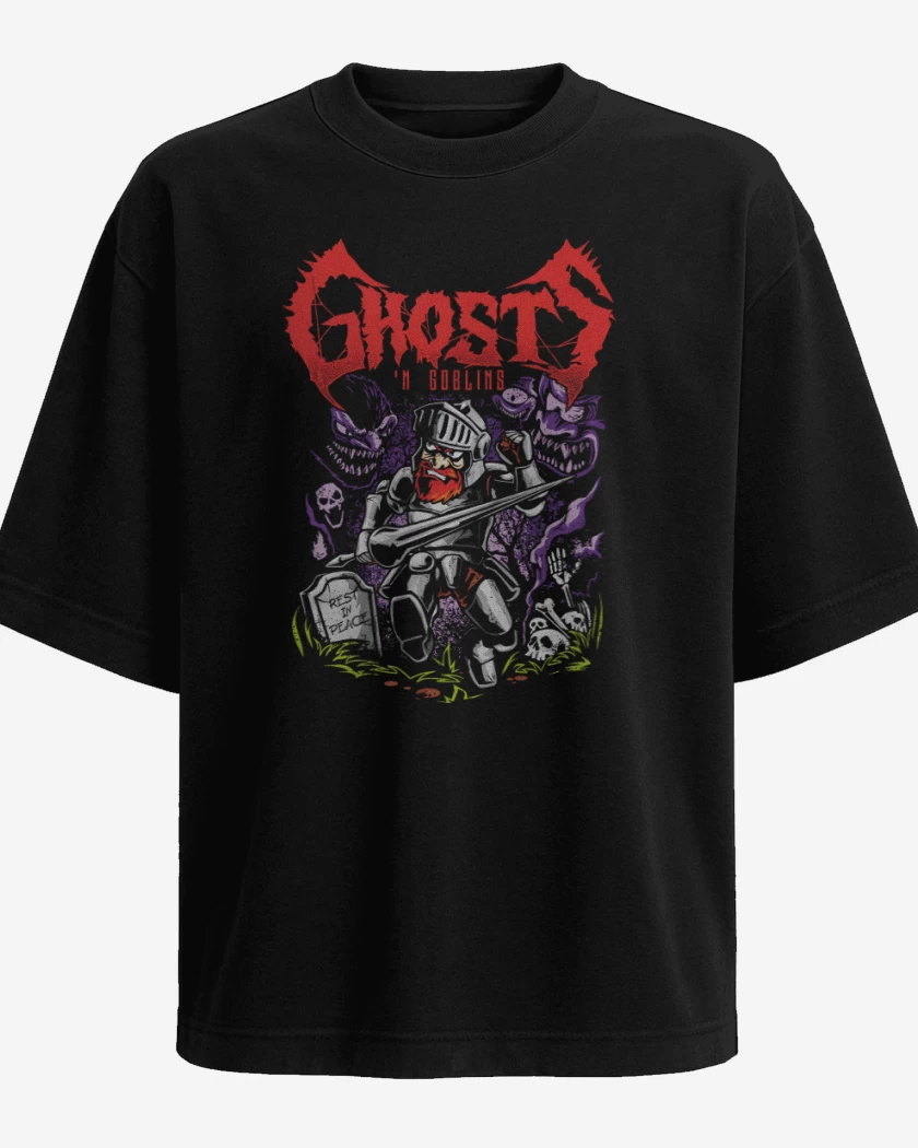 Polera Oversize Ghosts n Goblins