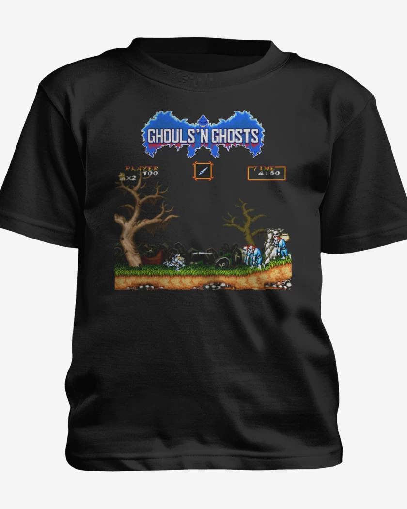 Polera de niño Ghouls 8 bits