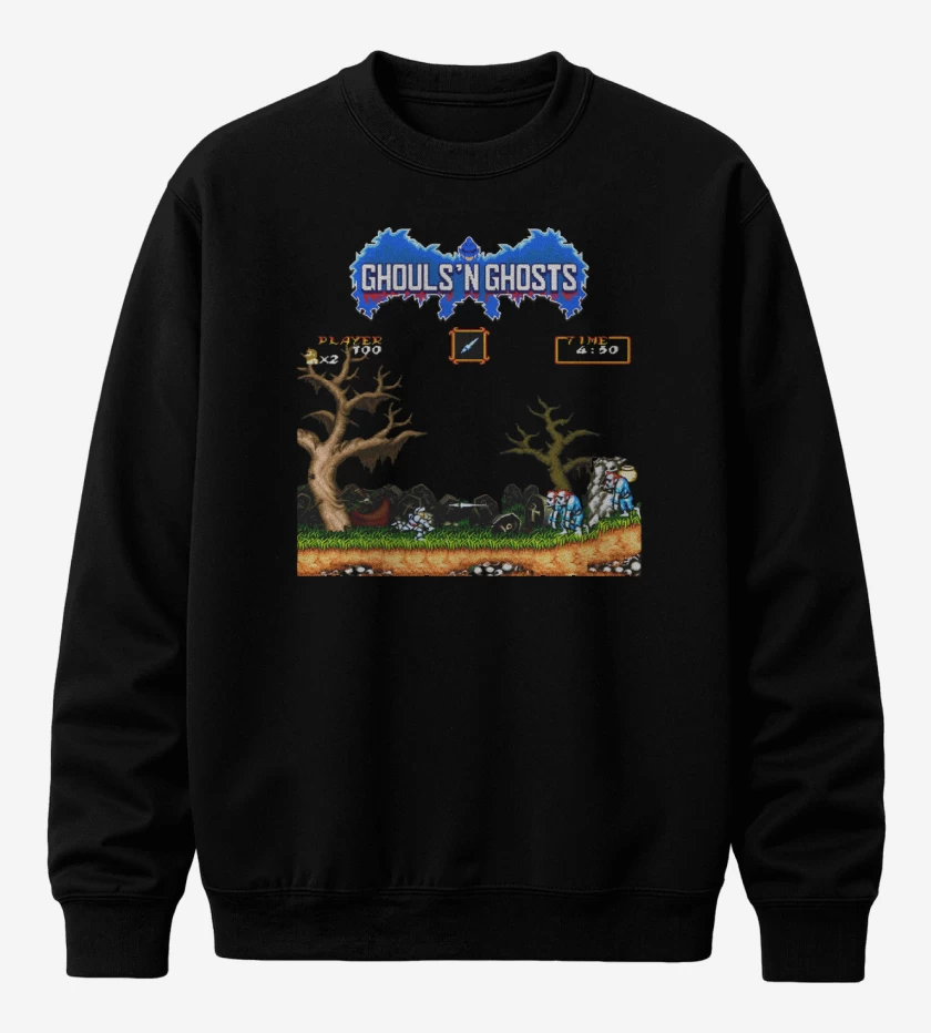 Poleron polo Ghouls 8 bits