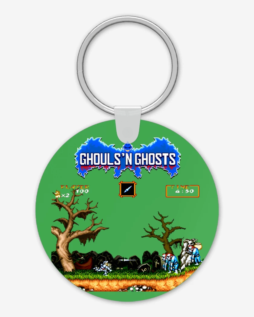 Llavero Verde jade de Ghouls 8 bits