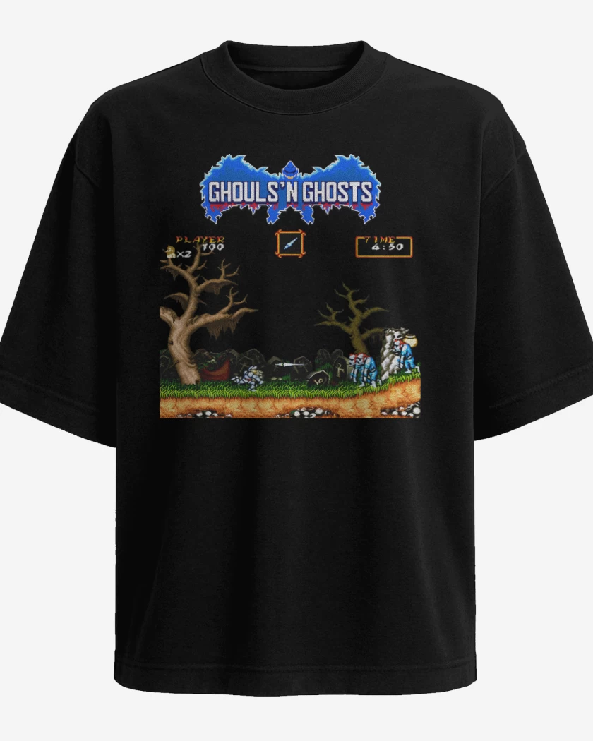 Polera Oversize Ghouls 8 bits