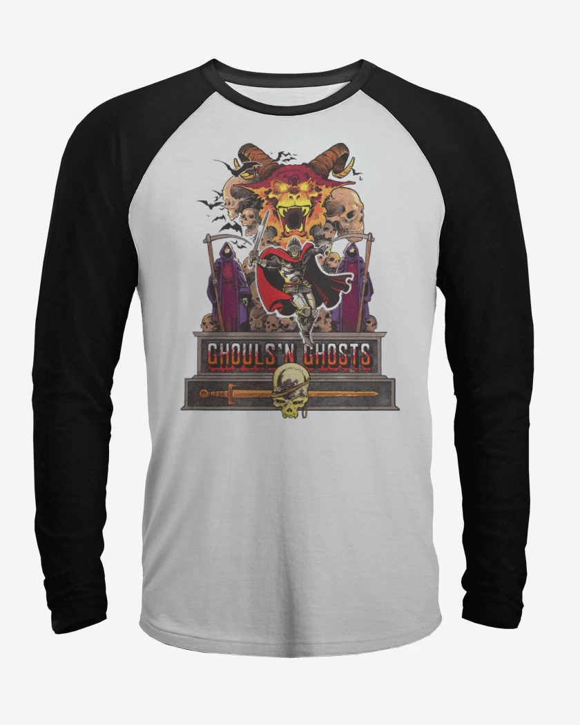 Polera Raglan Ghouls n Ghosts