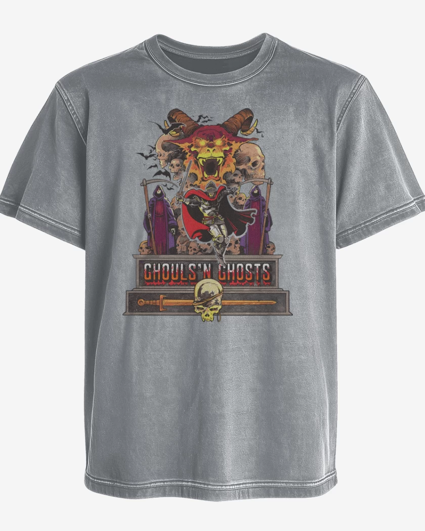 Polera desgastada Ghouls n Ghosts