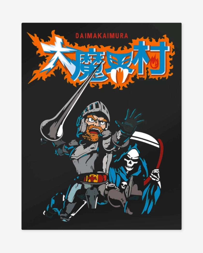 Print metalico Negro de Daimakaimura