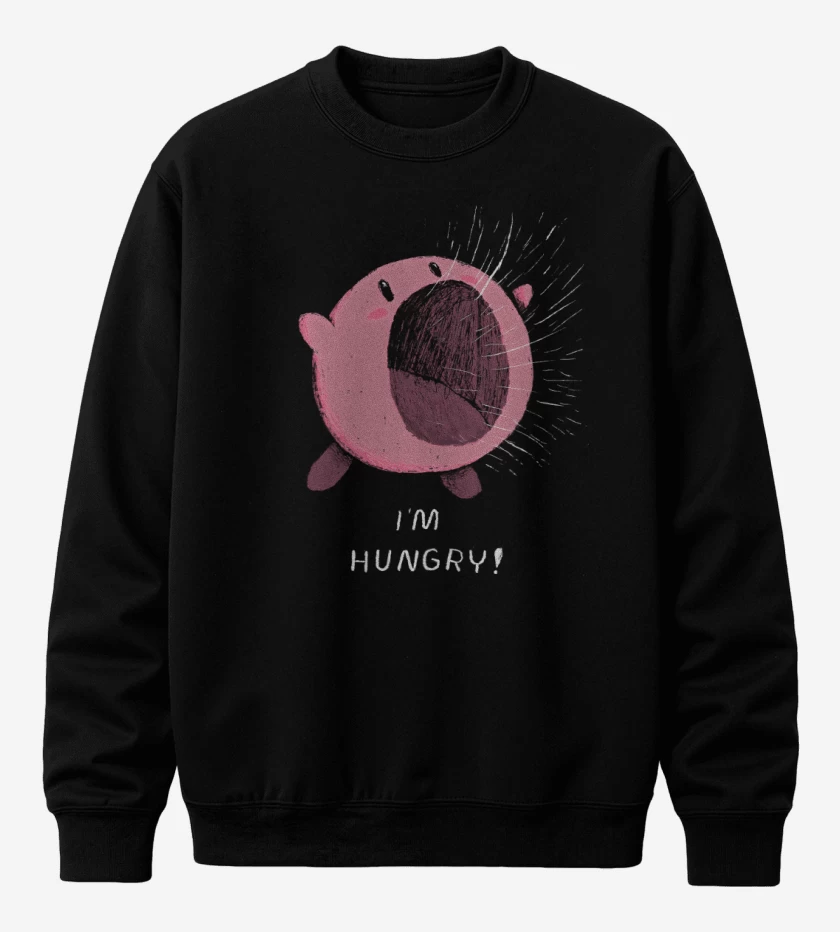 Poleron polo Negro de Tengo Hambre