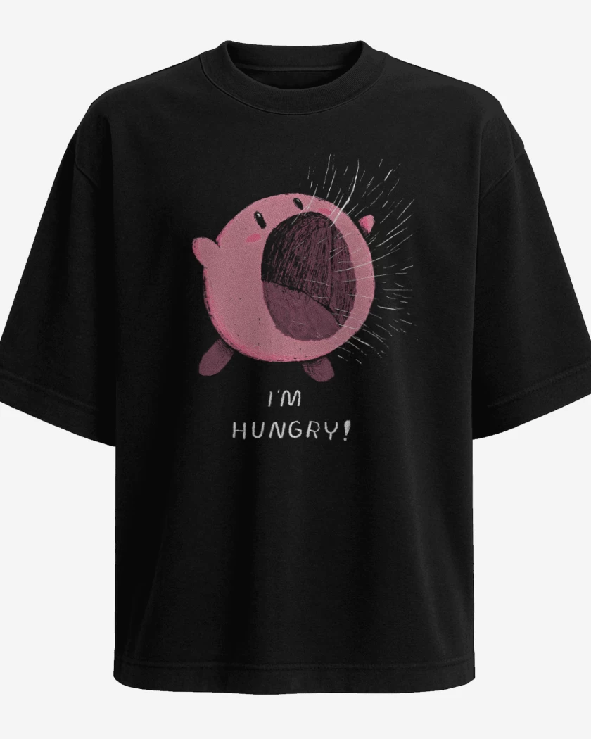 Polera Oversize Negro de Tengo Hambre