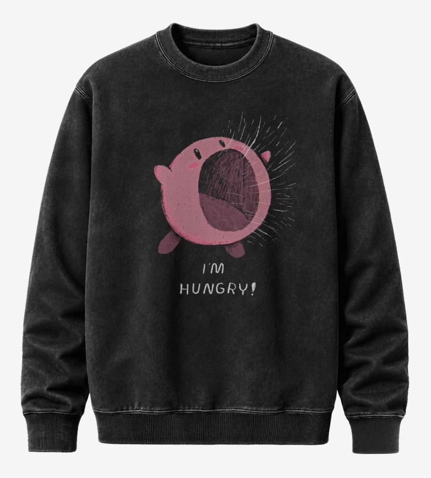 Poleron Polo Acid Wash Tengo Hambre