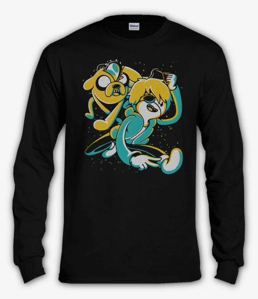 Polera manga larga Negro de Hora de la Motosierra