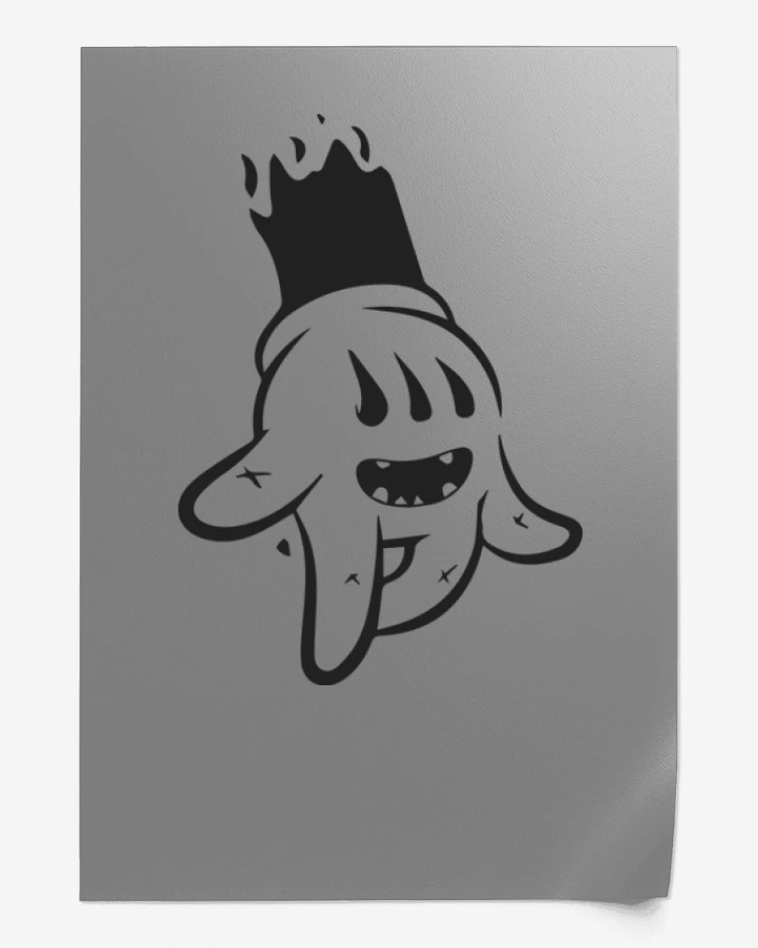Print Mickey hand 3