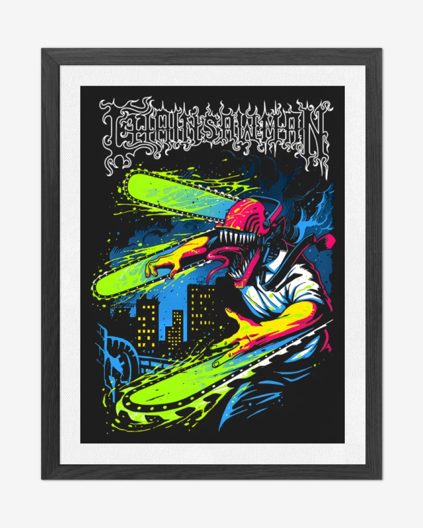 Cuadro decorativo Negro de Chainsaw Filth