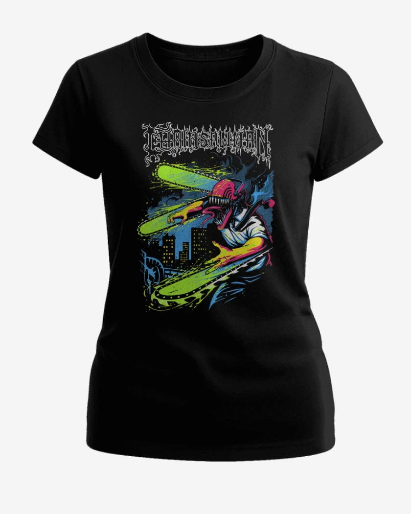 Polera de Mujer Negro de Chainsaw Filth