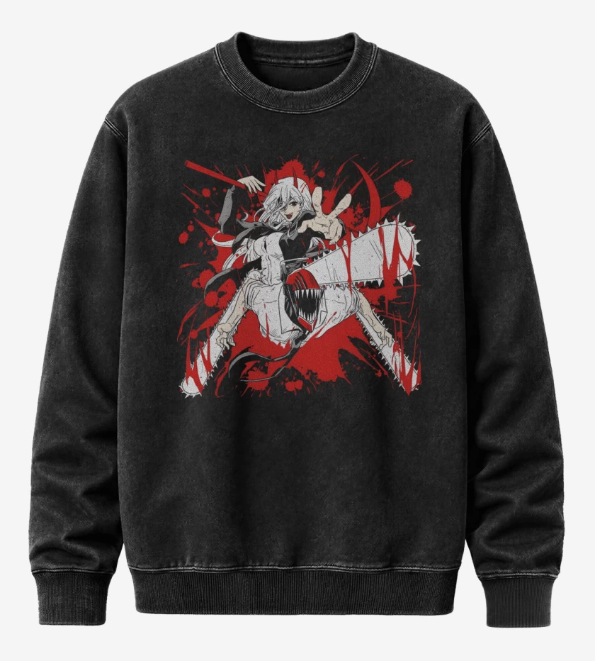 Poleron Polo Acid Wash Negro de Powersaw