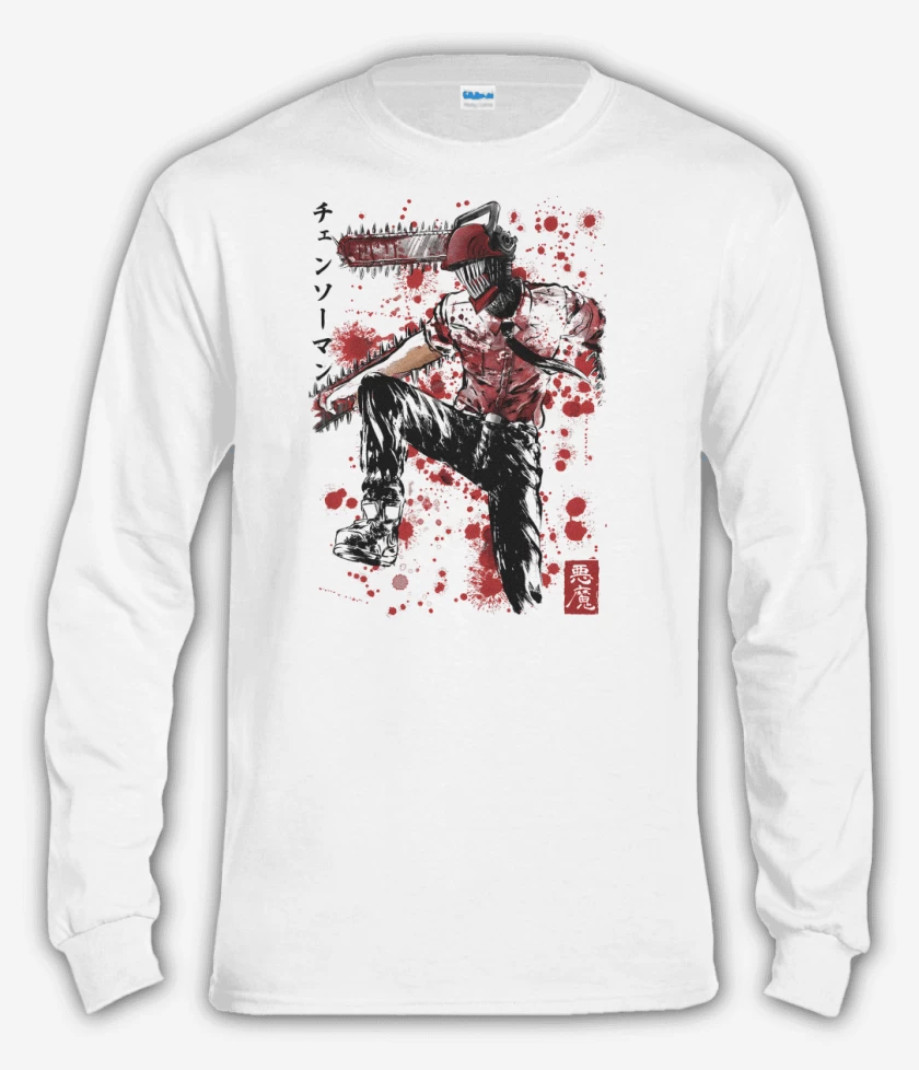 Polera manga larga Denji Saw