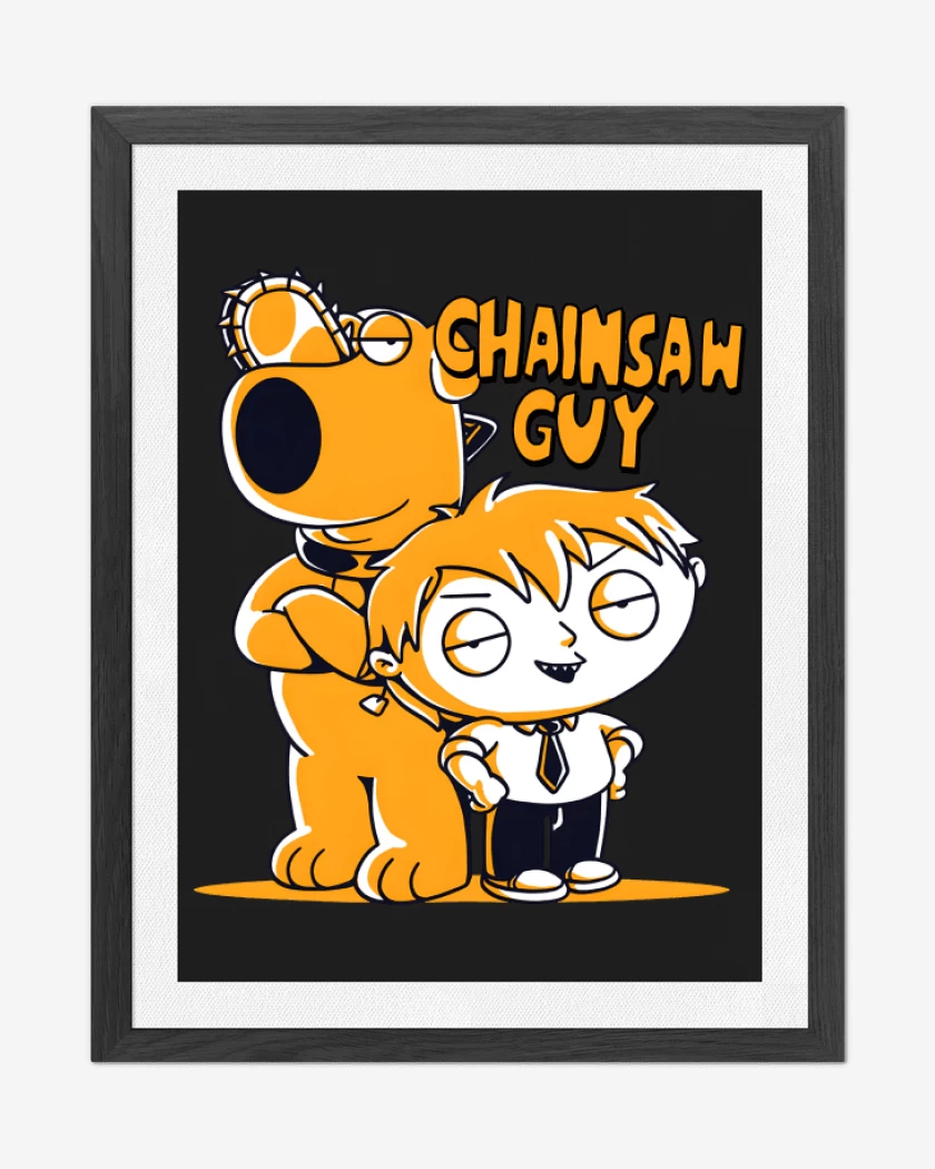 Cuadro decorativo Negro de Chainsaw Guy