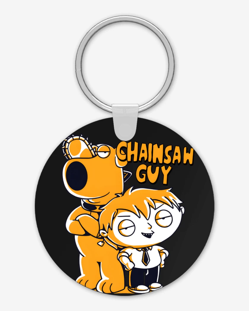 Llavero Negro de Chainsaw Guy