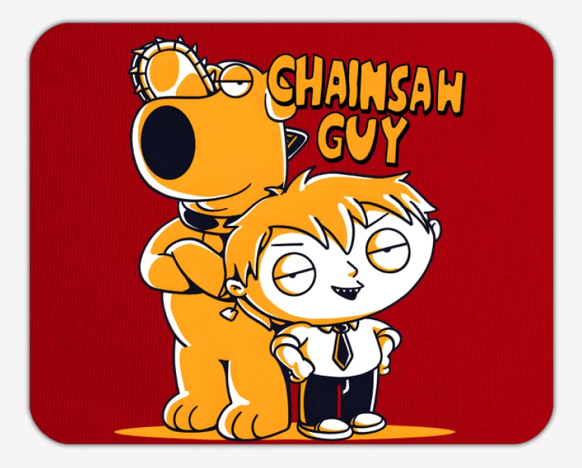Mousepad Chainsaw Guy