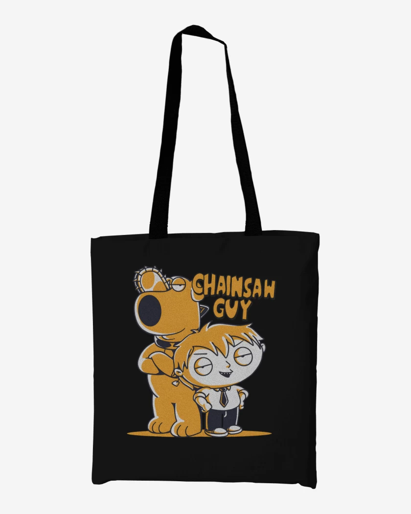 Totebag Negro de Chainsaw Guy