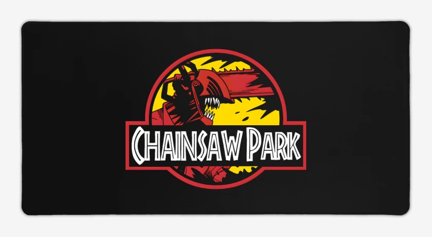 Mouse pad Gamer Negro de Chainsaw Park