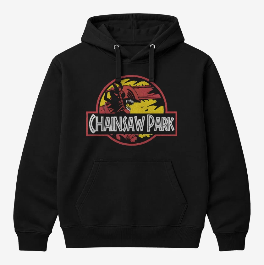 Polerón Canguro Negro de Chainsaw Park
